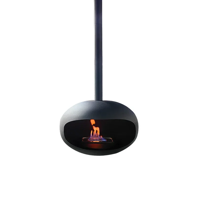 

Roof mounted bio ethanol suspended fireplace cocoon hanging floating fireplace