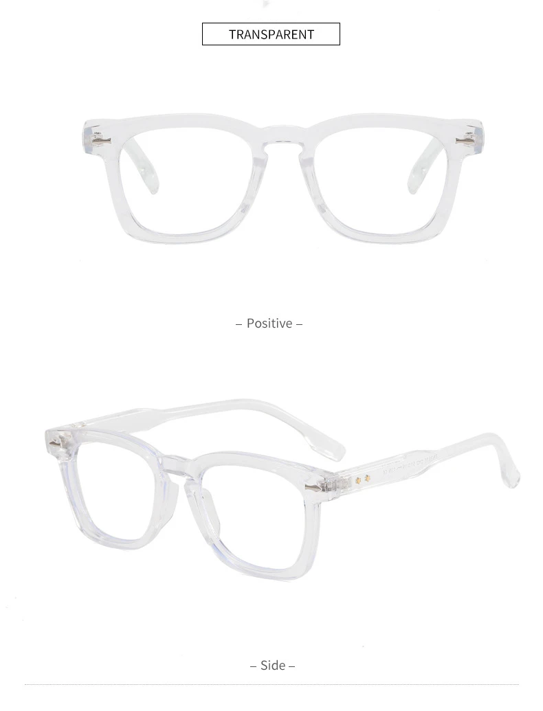 Mode Marke Design Retro Quadratischen Männlichen Exquisite Dekoration Brillen Rahmen Photochrome Anti Blau Licht Männer Lesebrille 0 ~ + 6 – Detail 13