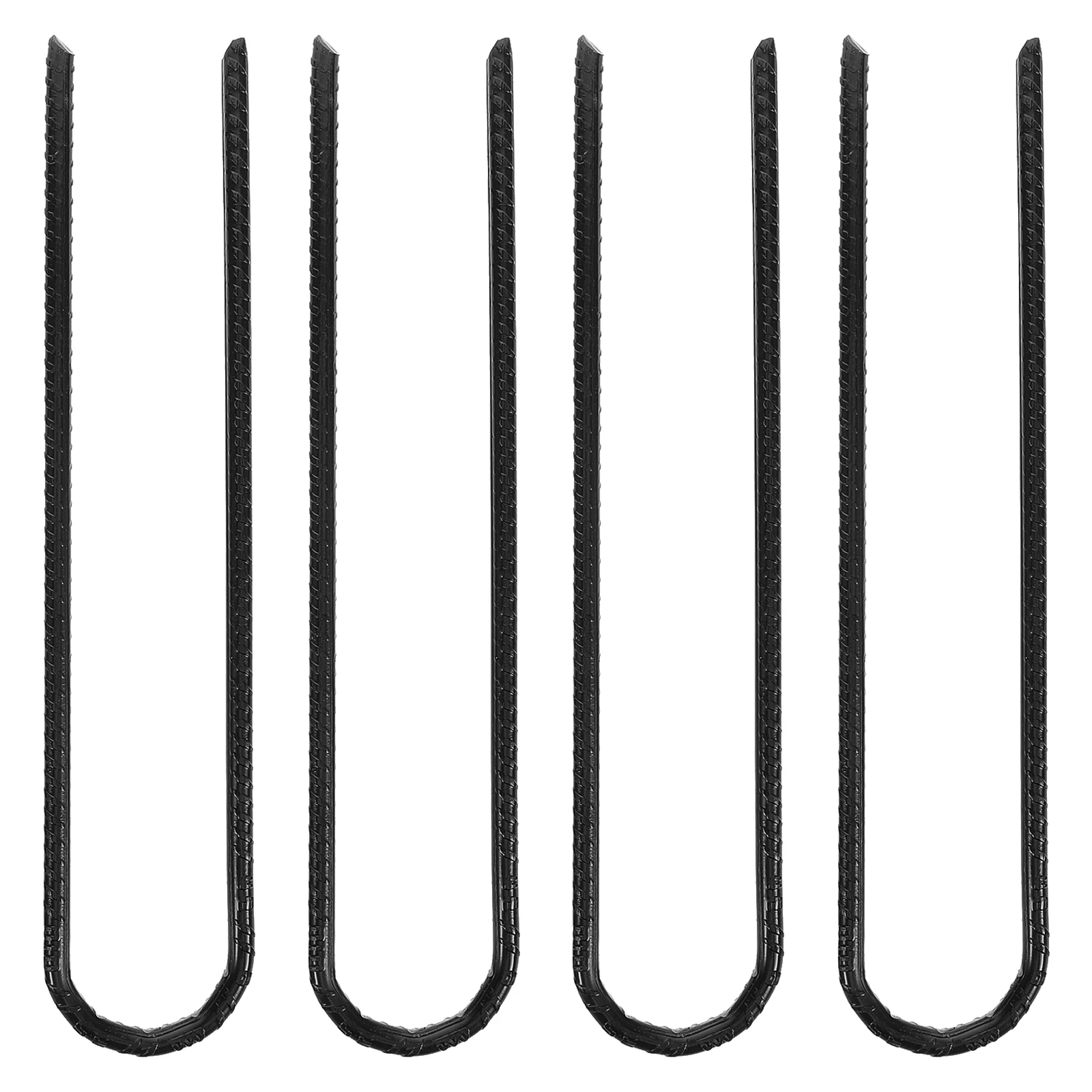 

4 Pcs Anchors Heavy Duty Landscape Stakes Steel Tarp Pins U-Shaped Landscape Pins for Camping Hiking Garden U-shaped Staples