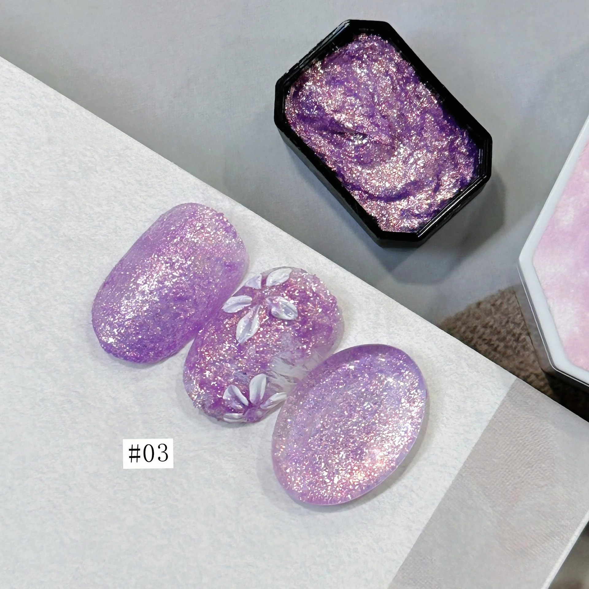 4Colors Summer Opal Fairy Powder Cream High Saturation Popular Semi-solid Nail Polish Gel Varnishes Nail Salon DIY For Manicure