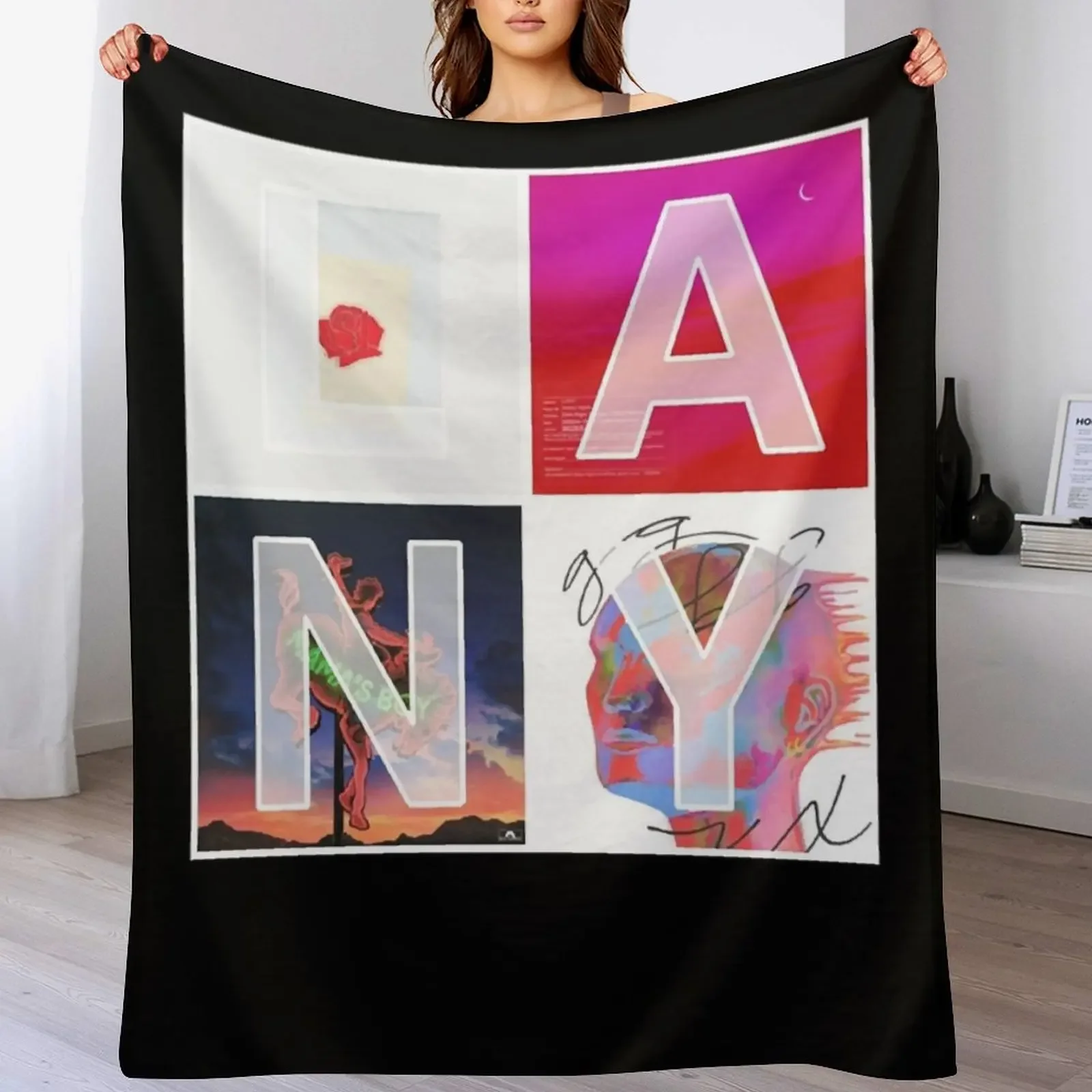 

LANY album mosaic Classic Throw Blanket warm winter Softest Thins warm for winter Blankets