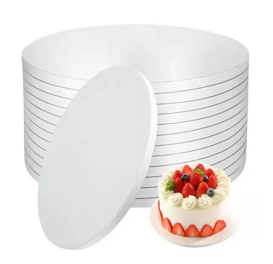 5PCS Baking For Cake Board Set Made from 4 Layer Corrugated Cardboard for Stable For Cake Support and Transport