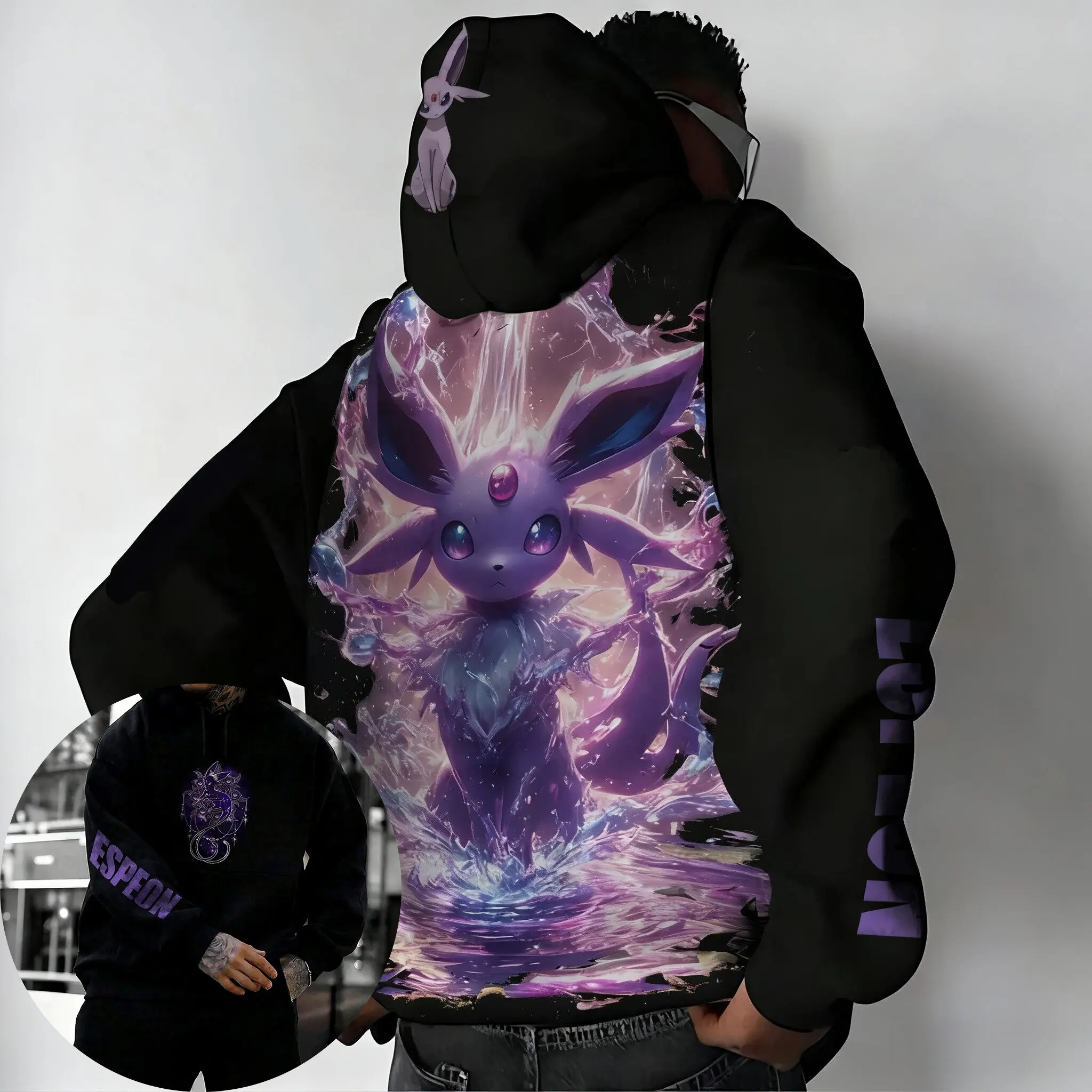 

Pokémon Anime Co Branded New Hoodie 2025 Autumn and Winter Unisex Japanese Harajuku Casual Loose Parent-child Oversized Hoodie