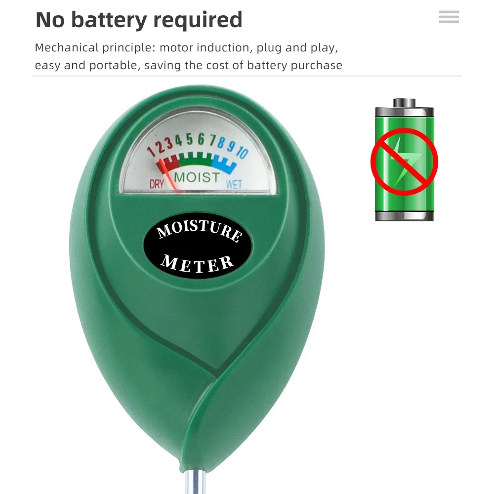 

Датчик влажности почвы - измеритель уровня воды для горшечных трав/цветов, простой в использовании садовый измерительный инструмент