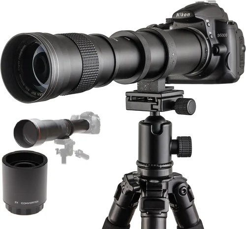 Imagen 2 del producto Teleobjetivo súper Manual JINTU 420-1600mm f/8,3 para cámara sin espejo SONY A58 NEX-3NL A7 A7R A6000 A6500 HX300 RX100II HX50