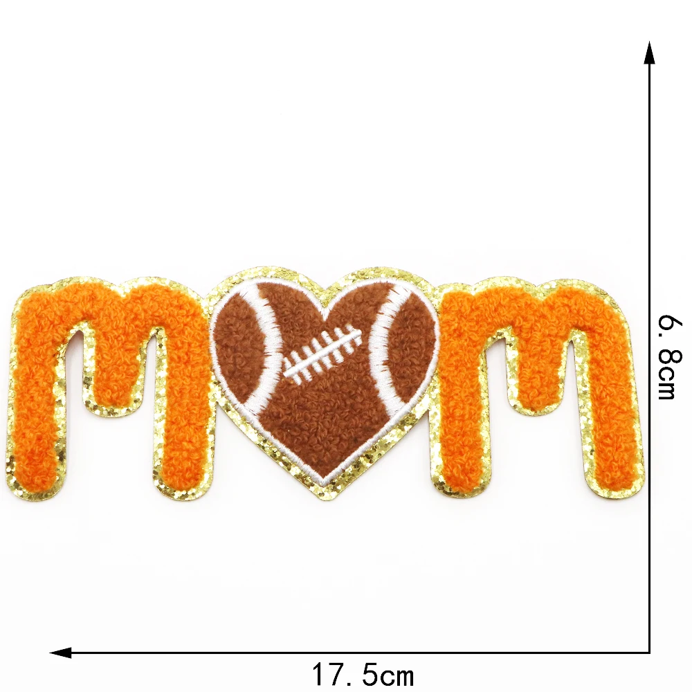 1pc Baseball Basketball Chenille Stickerei Patch Eisen auf Patches für Kleidung Thermo kleber Patches auf Kleidung Jacke Abzeichen – Detail 7
