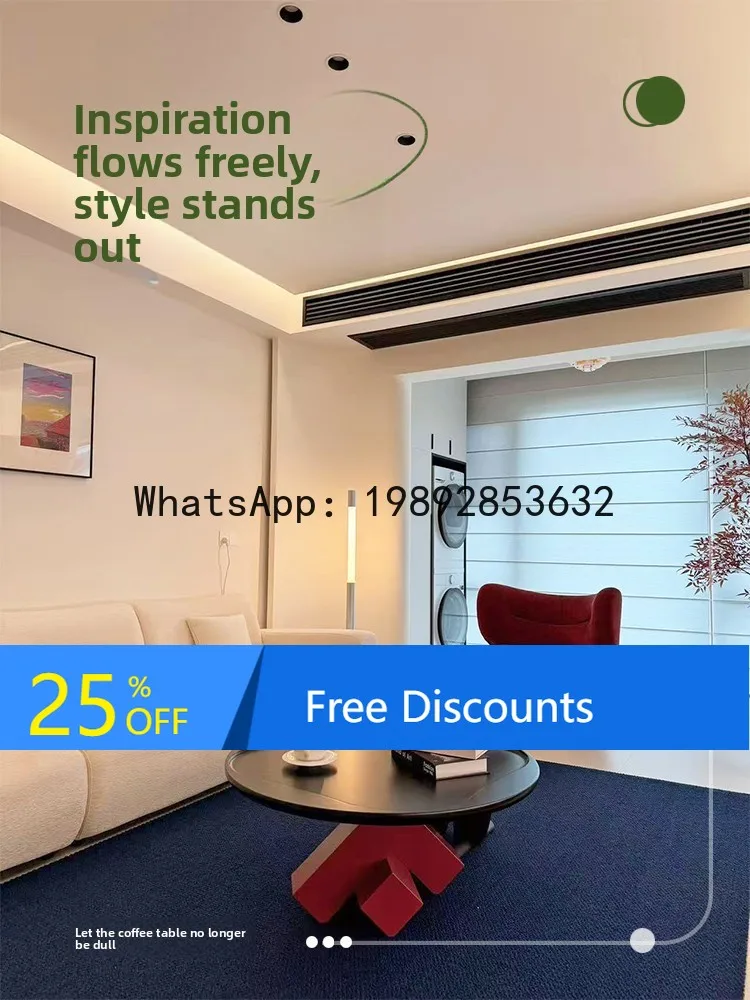 شقة صغيرة إيطالية الحد الأدنى غرفة المعيشة المنزل غير النظامية الحديثة الخفيفة الفاخرة الراقية طاولة القهوة الإبداعية #1