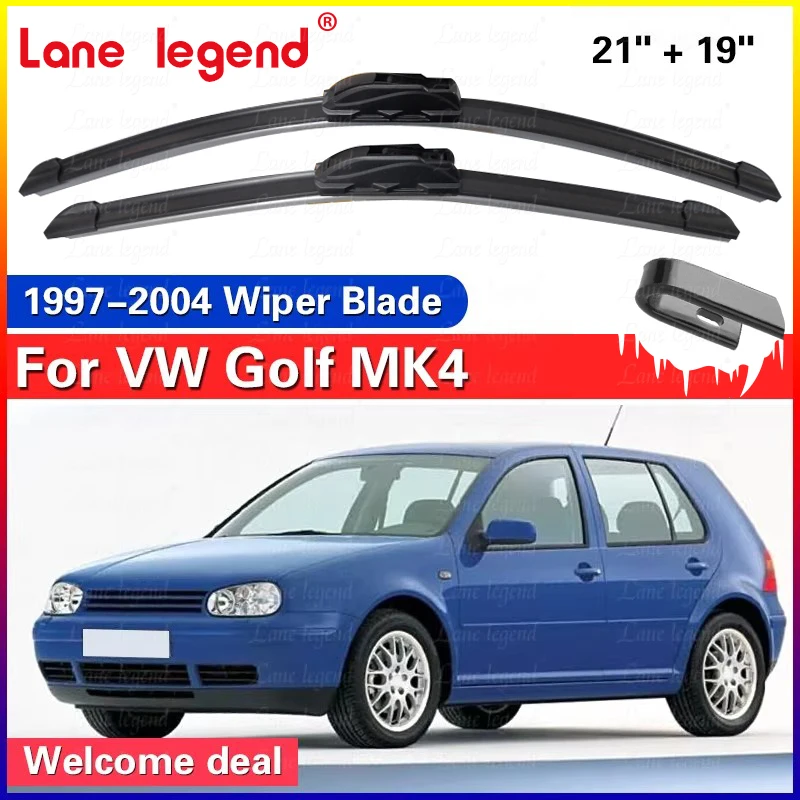 

Car Front Wiper Blades For VW Golf Mk4 1997 - 2004 Cleaning Windshield Windscreen Brushes Car Accessories 21"+19"