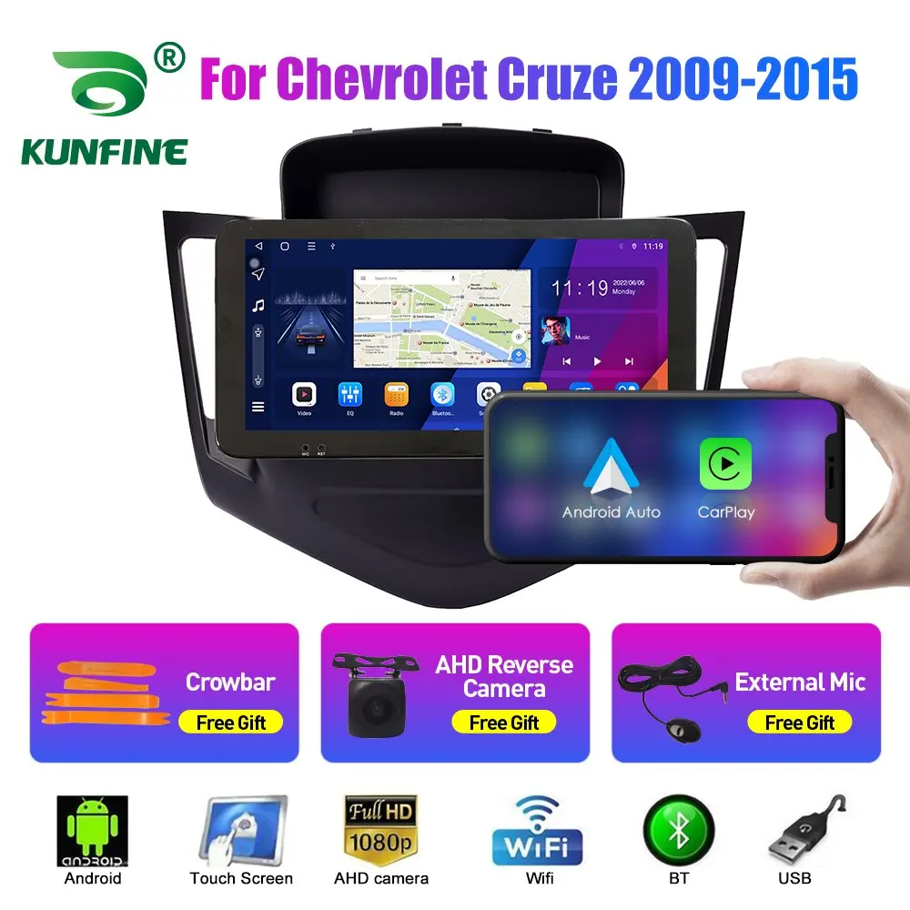 10.33 Inch Car Radio For Chevrolet Cruze 09-15 2Din Android Octa Core Car Stereo DVD GPS Navigation Player QLED Screen Carplay