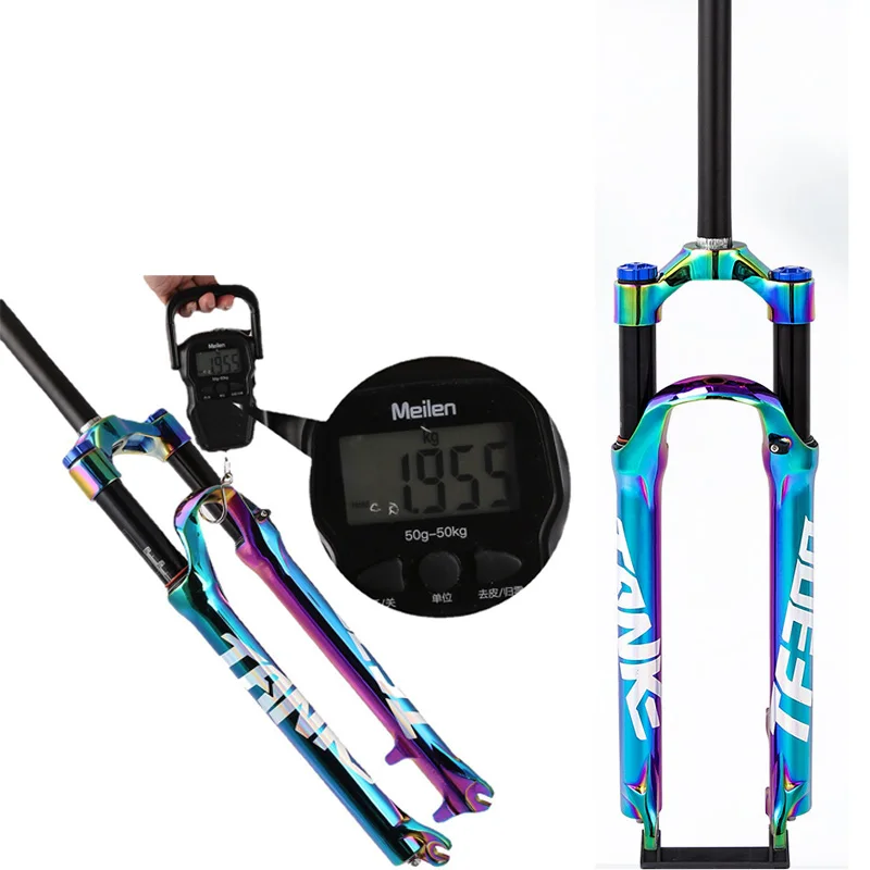

STLF Colorful air spring 20"26" 27.5"29" aluminum MTB mountain bike suspension fork mountain bike bicycle fork