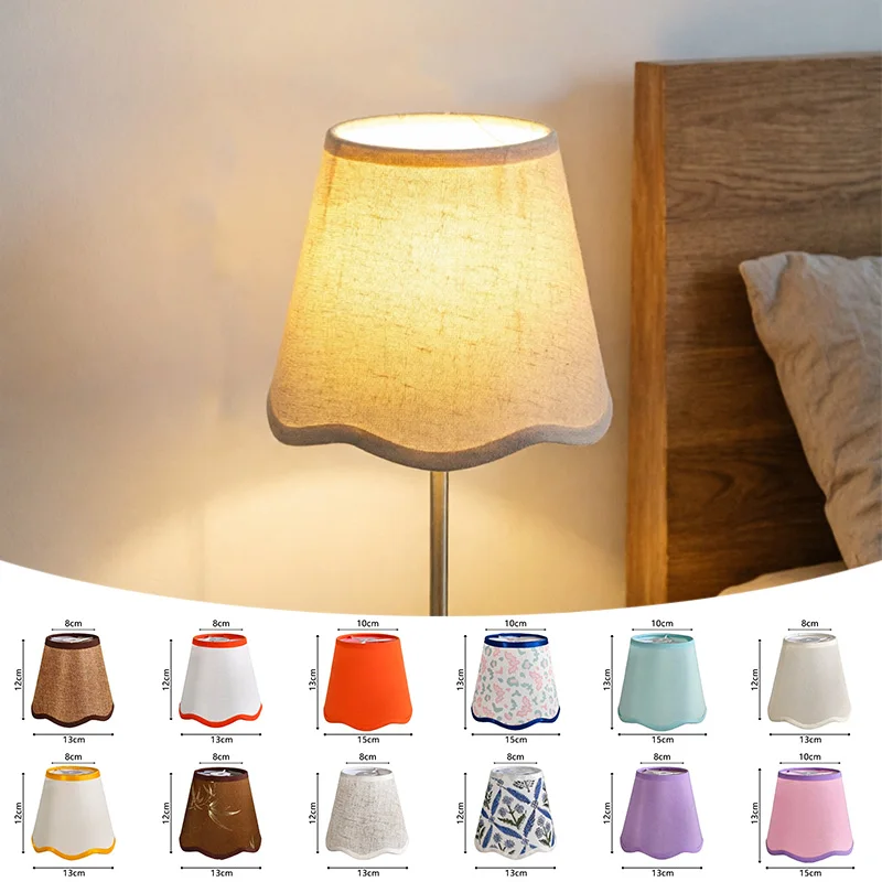 

Stylish Printed Pattern Cloth Lampshade Soft Light Lampshade for Bedroom Living Room Study Hotel Indoor Home Lighting Decor