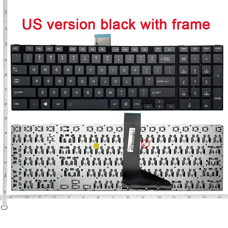 NEW US/RU/FR/AR/UK/SP Keyboard For TOSHIBA C855 C855D L850 L850D L855 C870 C870D C875D L870 L850-T01R P850 S850 S855D C850