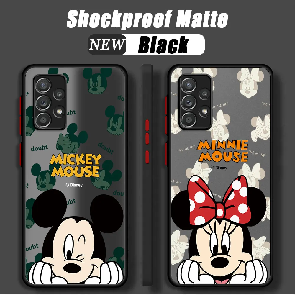 Disney Mickey Donald Daisy Case For Samsung Galaxy A54 A14 A52 A53 A34 A13 A51 A23 A71 A32 A21s A32 A13 Matte Hard Phone Coque