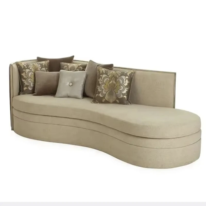 

Высококачественный французский ретро-рамка из массива дерева, тафтинговое изогнутое кресло, секционный диван