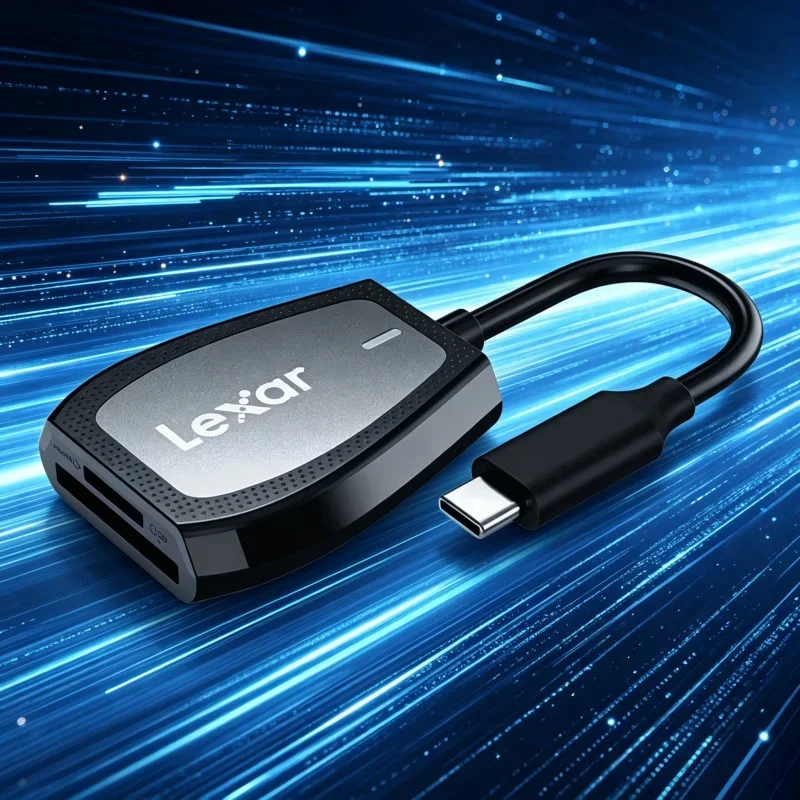 Lexar RW470 CFexpress Type B Card Reader USB-C Interface 10Gbps 8K Video Memory Adapter