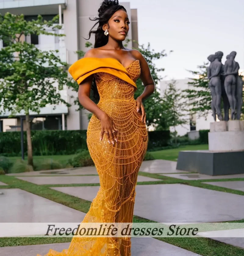 Adoration Beading Sequins Prom Dresses 2026 Mermaid Party Dress For Girls Luxury V Neck Evening Gowns Robes De Gala Customized