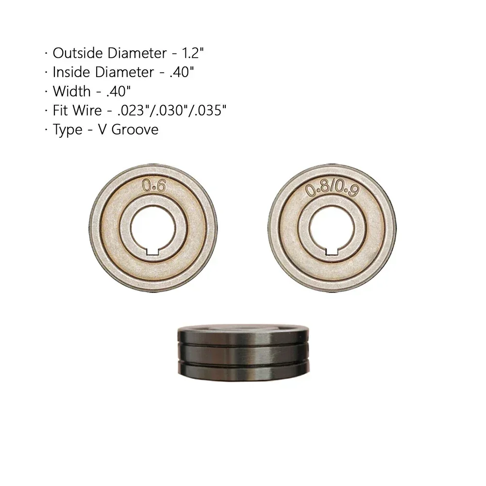 1PC MIG/MAG Drive Roll .023 .030 .035 .045 Godet Wheel Knurled V U Groove Wire Feed For MIG Welders Machine Soldering Parts