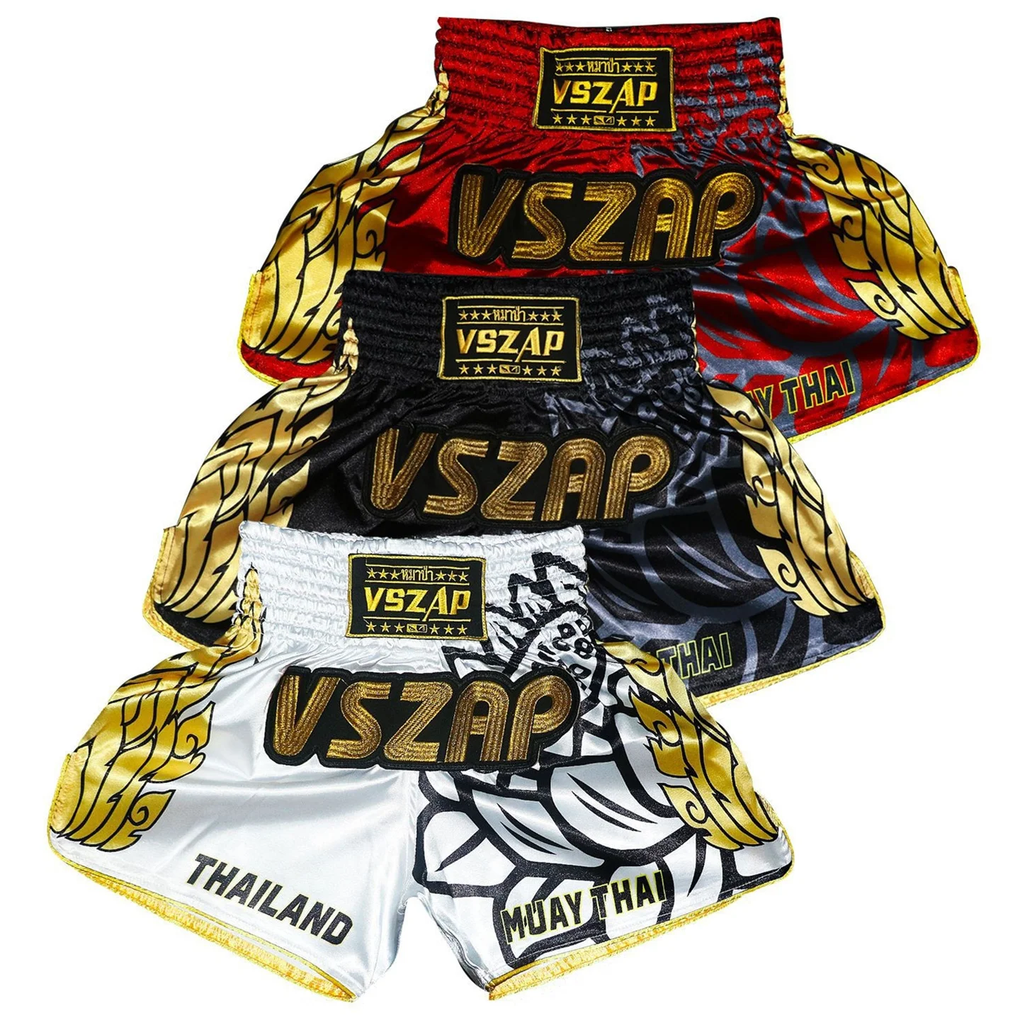 Muay Thai Fighting Pants Training Shorts Lotus Tiger Fighting Sanda Men's and Women's Fitness