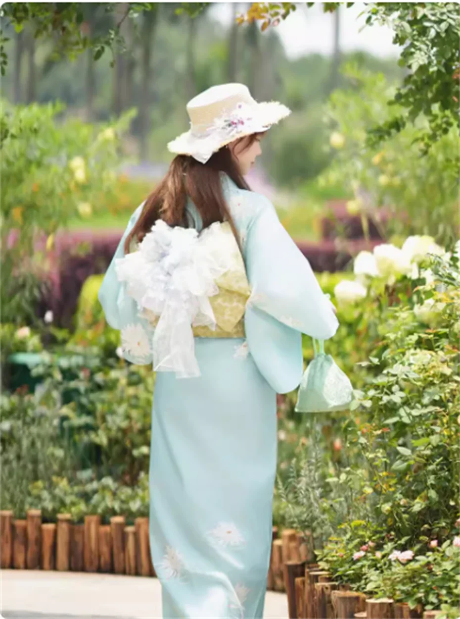 Kimono kecil segar wanita pakaian Formal perbaikan Jepang