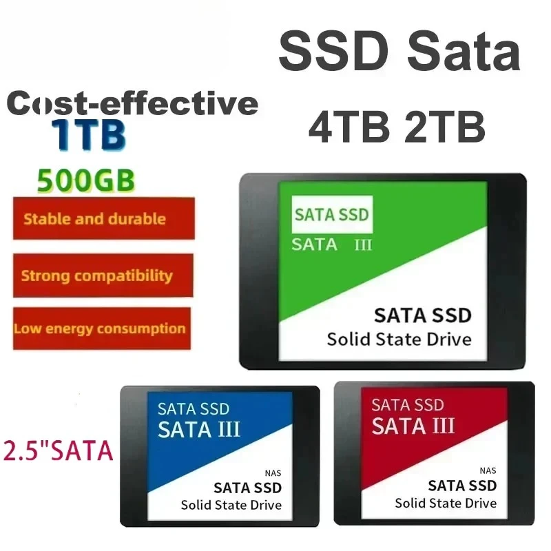 For Internal Hard Drive Sata3 Interface 4TB SSD External Hard DiskPortable High Speed Solid State Drive For Laptop