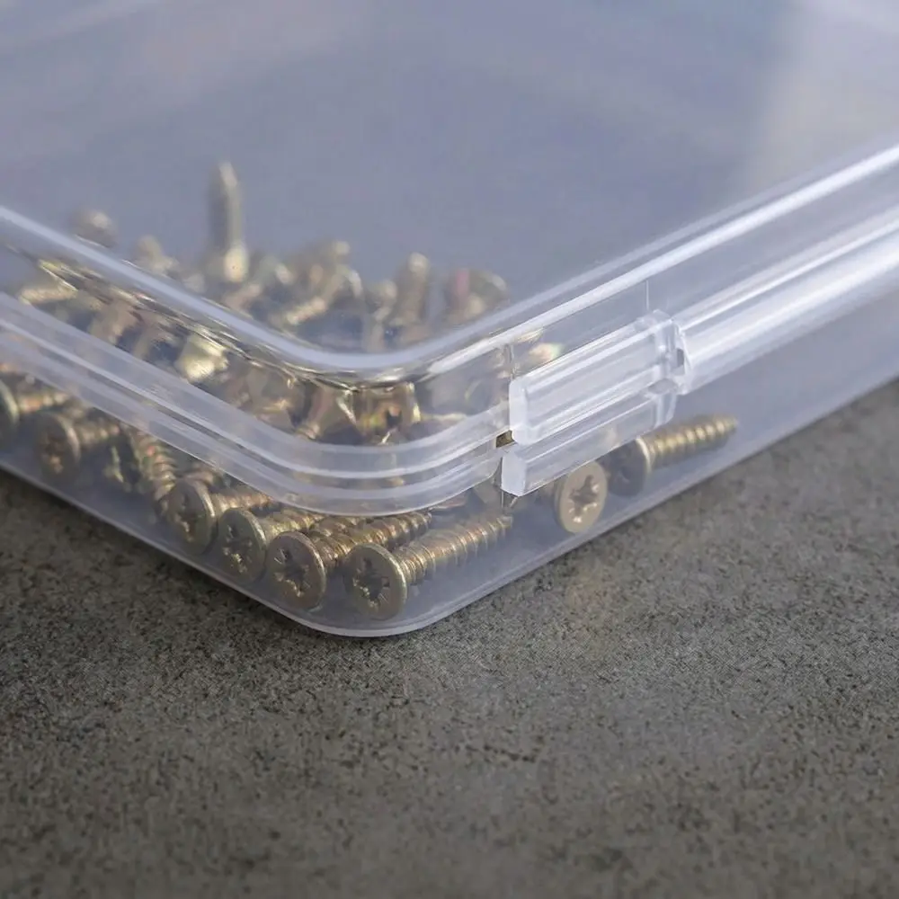 Plastic Material Mini Storage Box Square Shape Transparent Design Plastic Storage Box Rectangular Shape Translucent Material