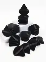 Triangular Suede Makeup Puff 5/10/20/30/50/100pcs, Ultra Soft Suede Material, Suitable For Contouring, Corner Application