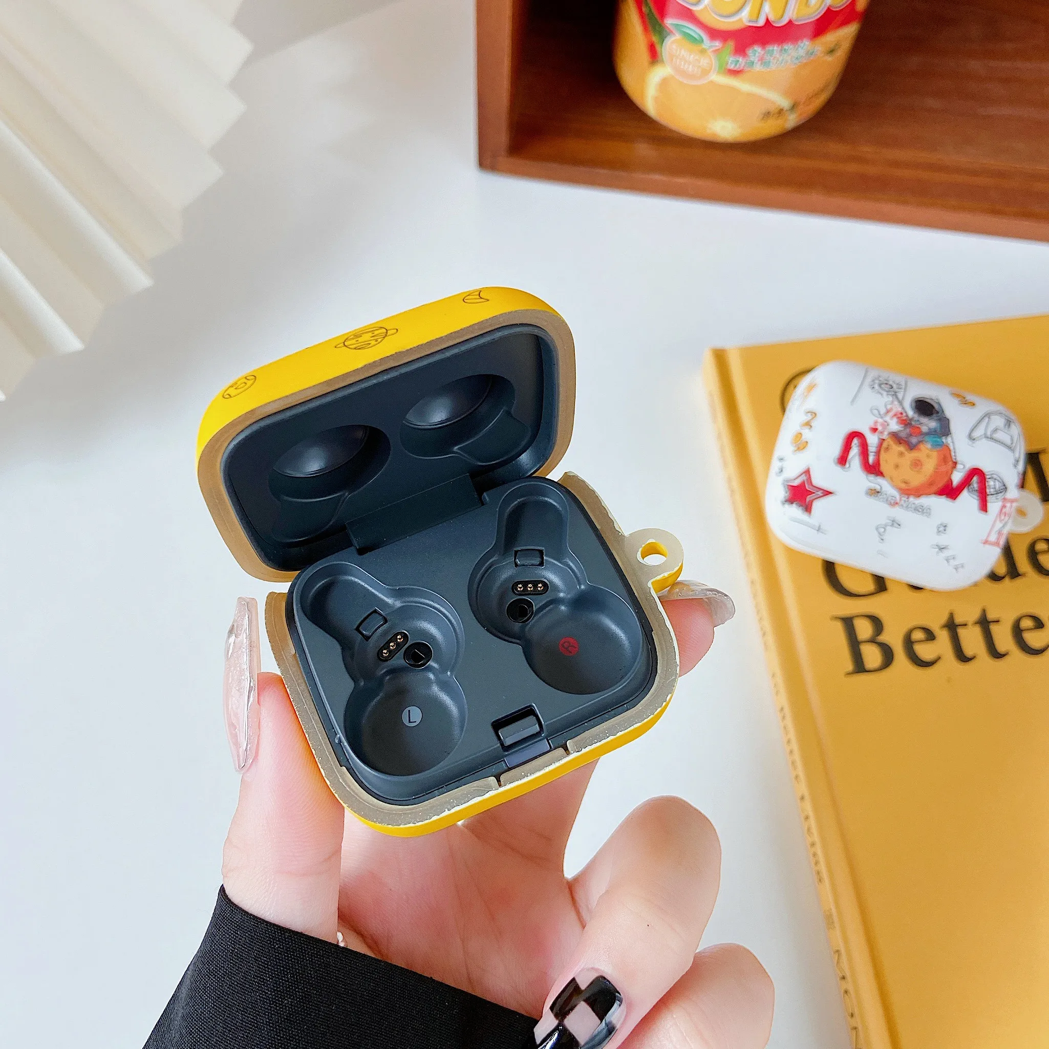 Caso para sony link buds bonito dos desenhos animados macio fone de ouvido caso protetor para WF-900 bluetooth caixa de carregamento à prova choque capa