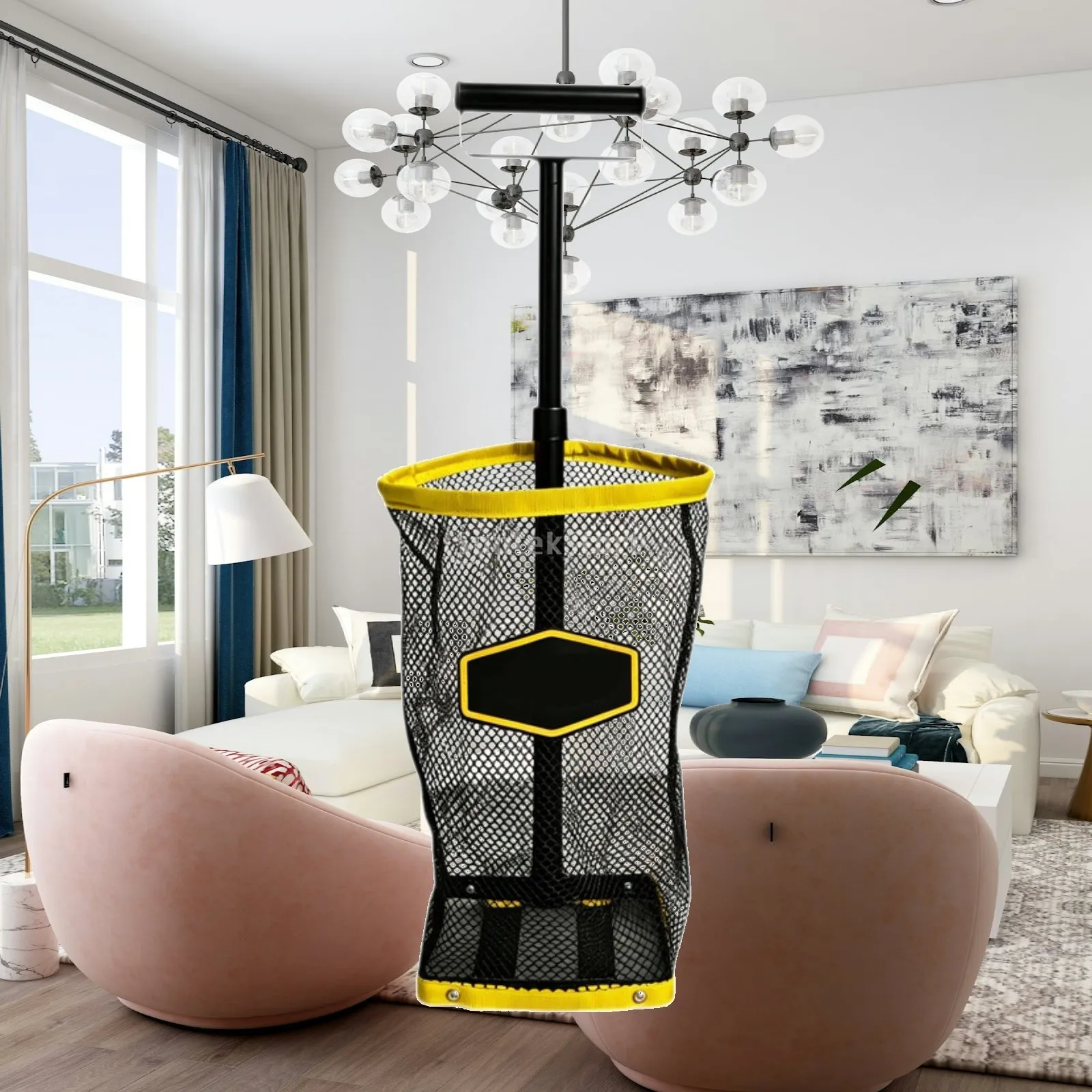 

Large Capacity Pickleball Ball Collector Telescopic Handle Gathering Container for Pickleball Practice