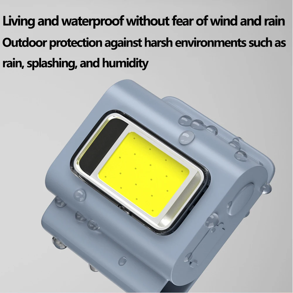 New LED Running Light Outdoor Backpack Safety Silicone Clip Mode Walking Lamp for Night Portable Magnetic Emergency Light