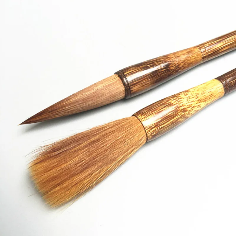 

Кисть для китайской каллиграфии из волчьего волоса, для начинающих, для письма и рисования, для стандартного почерка, каллиграфия (Китай)