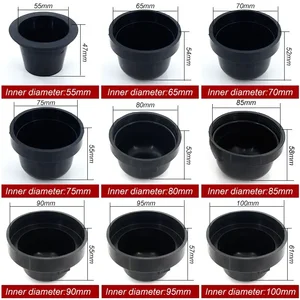 2 pçs/lote carro led farol capa de poeira hid farol vedação de borracha tampa led farol h4 h1 h7 d2h h11 h8 hb3 estilo do carro 10 principais vendas tampa farol azera - №4