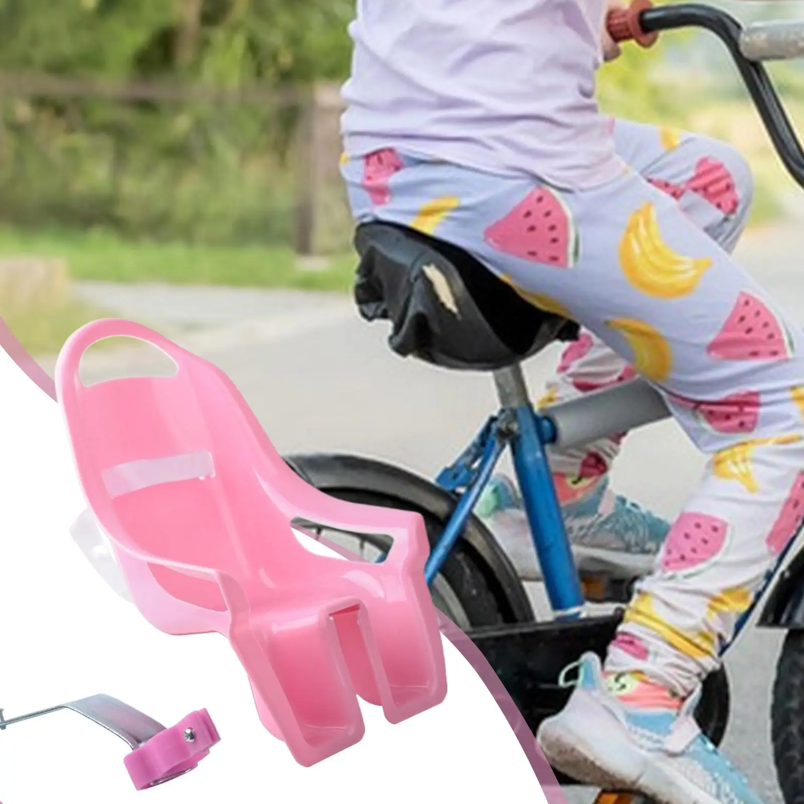 Acessório para assento de bicicleta de boneca, acessório para transporte de boneca para andar de bicicleta, acessórios de ciclo para filha e neta