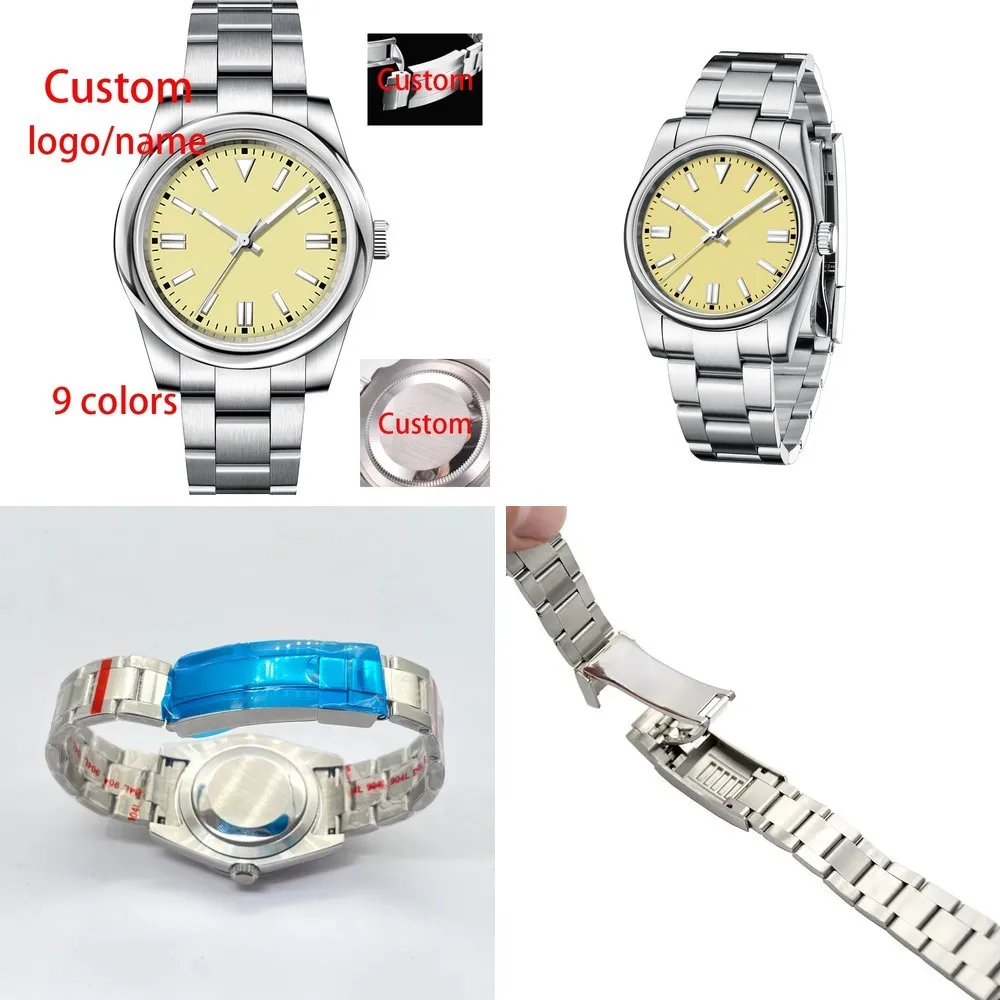 

Moq 5 units wholesale price custom logo high quality luxury watch 36/39mm Mechanical Wristwatch 10BARS Sapphire