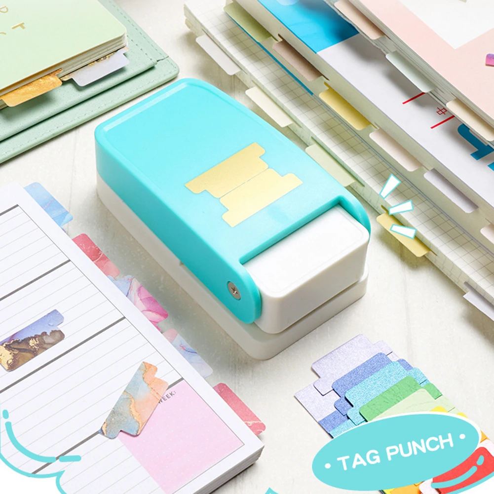 Paper Corner Rounder Hole Puncher DIY Divider  Tab  Loose Leaf Separator Label Puncher For Card Making Scrapbooking Card DIY