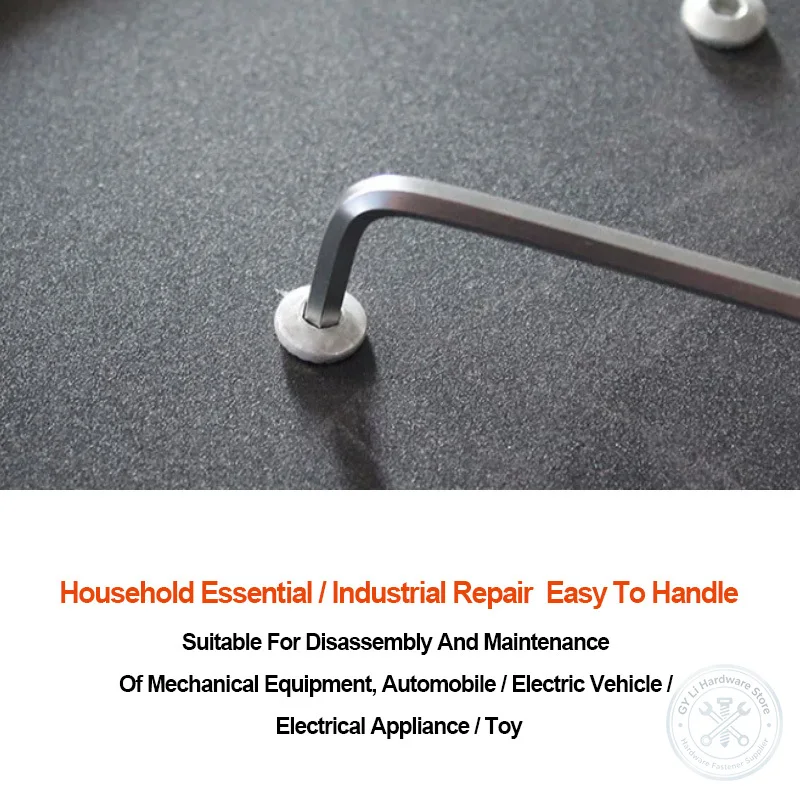 S2 Hardened Nickel Plated Imperial Long Ball End L Type Hex Key Allen Wrench 1/16 5/64 3/32 1/8 5/32 3/16 7/32 1/4 5/16 3/8 1/2