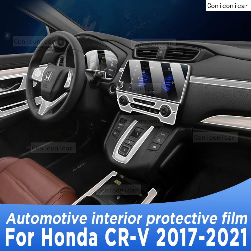 

Для Honda CR-V 2017-2021 2020 панель коробки передач навигационный экран Автомобильный интерьер фотография наклейка против царапин