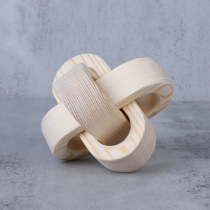 زخرفة ربط سلسلة خشبية ، ديكور عقدة خشبية طبيعية ، منزل ، طاولة قهوة ، قطع مركزية ، رف ، بار ، أجسام زخرفية ، هدايا