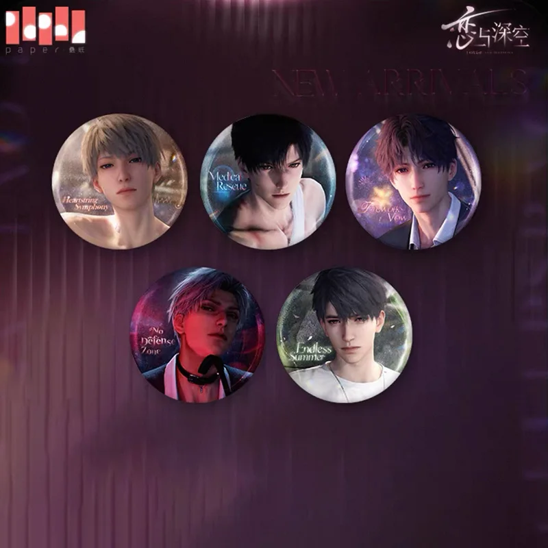 Sunsyea Love and Deepspace Official Merch Original XYQS Series Badge Acrylic Stand Qi Yu Li Shen Shen Xinghui