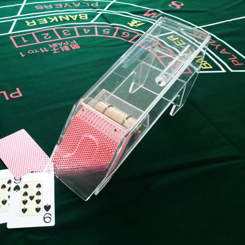 8 Thickened Transparent Dealing Boots Baccarat Professional Dealing Machine Texas Hold'em 21 Dragon Tiger Fighting Chips