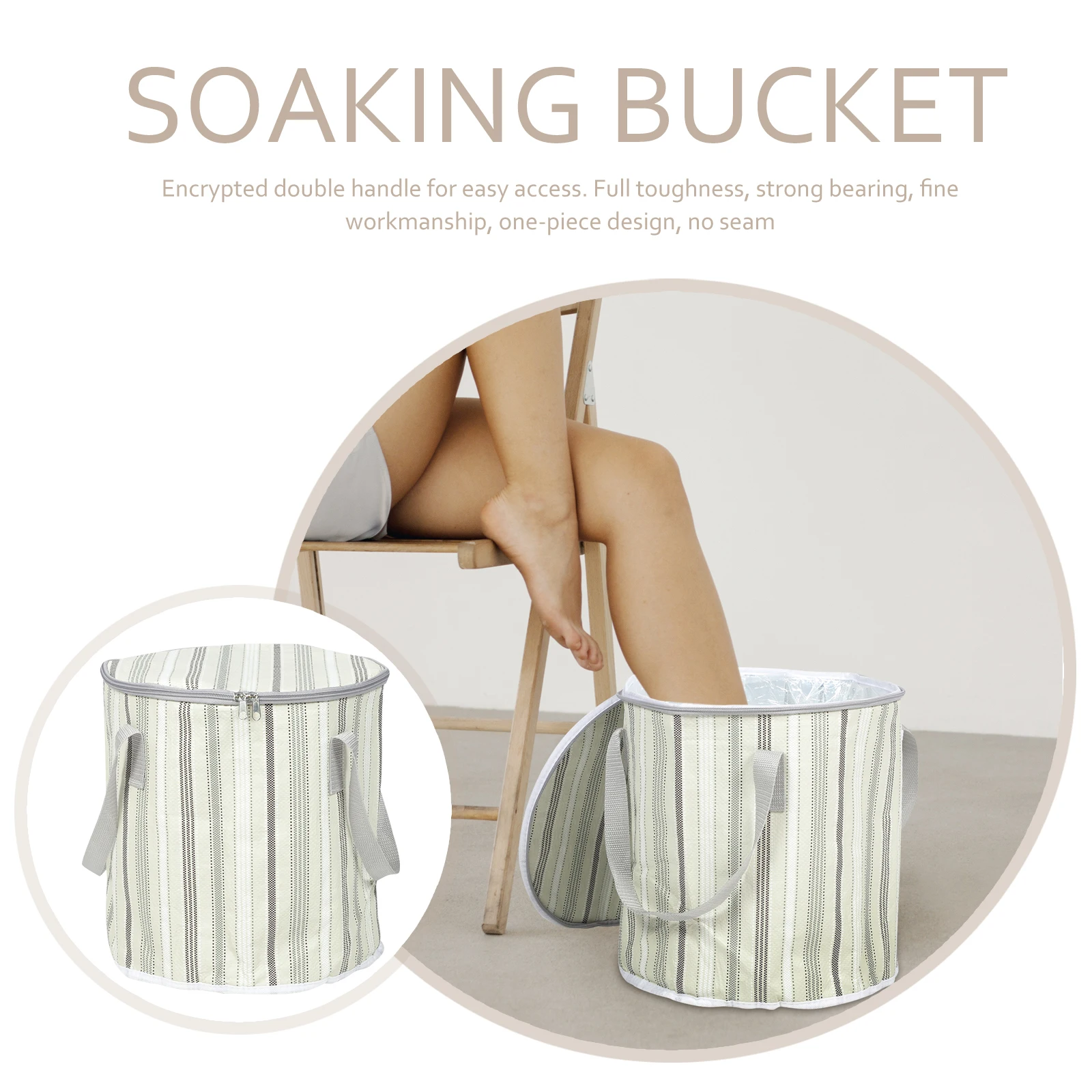 

Portable Bath Bucket Large Capacity Reinforced Lightweight Foldable Soak Tub For Travel Camping Housewarming Gift Household Foot