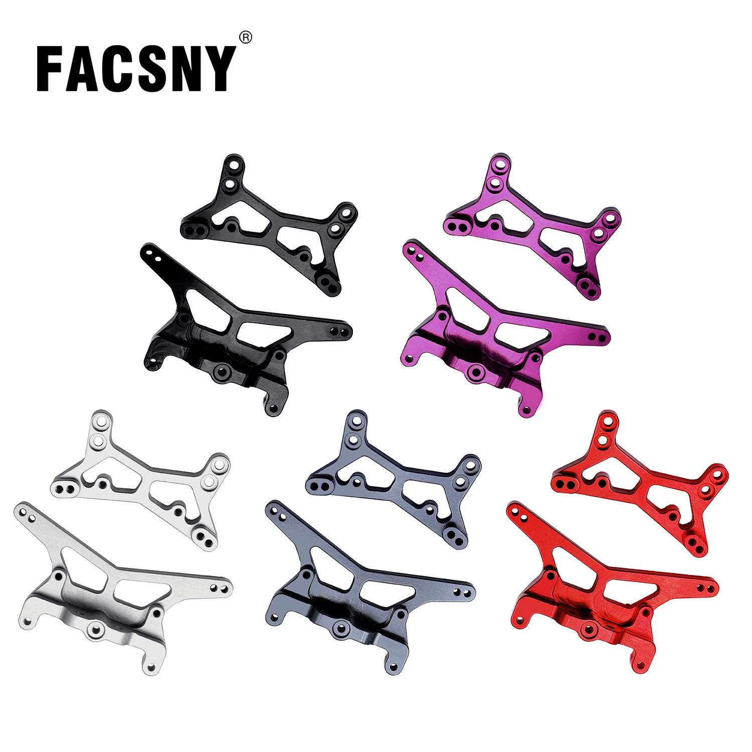 Aluminum Front Rear Shock Towers Meta For 1/24 Losi Micro B Micro-T Upgrades Parts Rc Car 2WD Buggy RTR LOS00007 Wltoys 244016