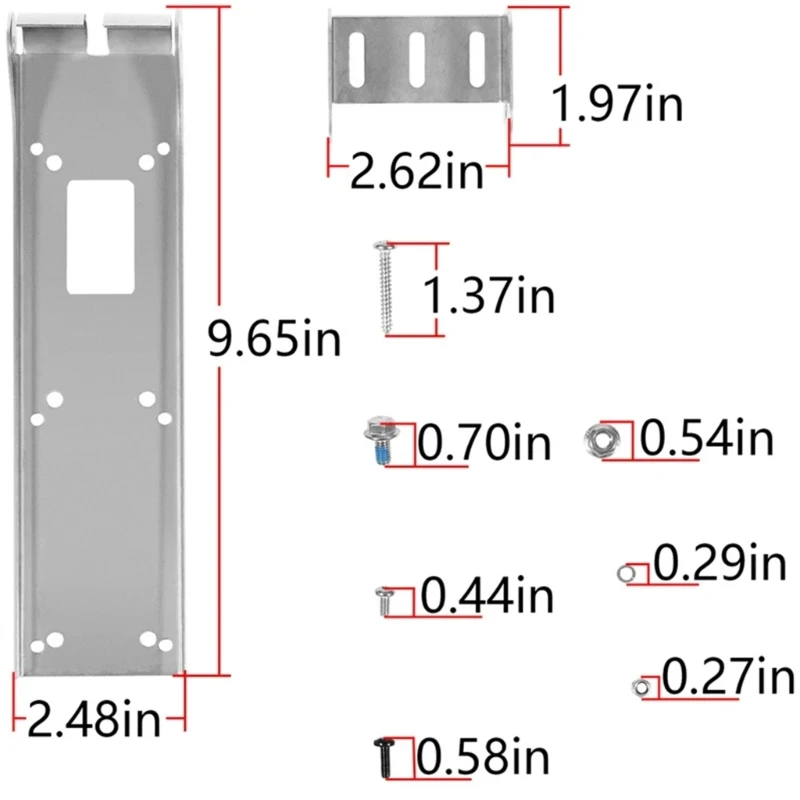 Transducer Tool 000-12603-001 Replace Mounting Bracket Skimmer Transom Stable Support Corrosion Resistant for TotalScan