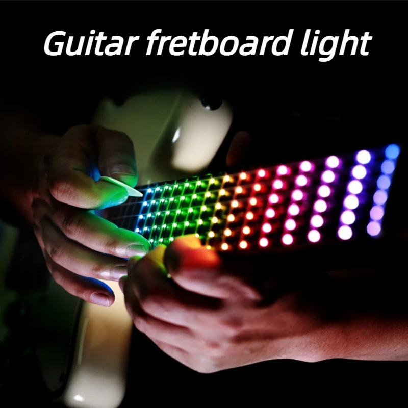 Guitar Fretboard Light 6 Lighting Modes Stage Performance Fretboard Light Cool Rhythm Guitars Stringed Instruments Accessories