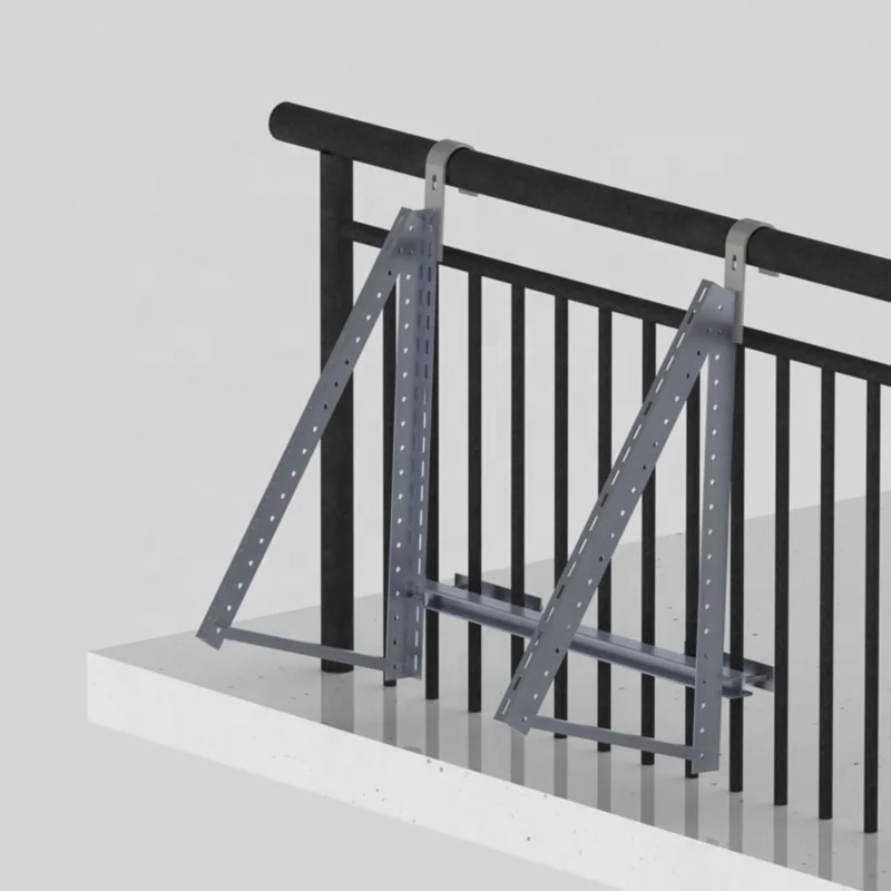 2026 Adjustable Solar Tilt Mount Balcony Bracket Rack Aluminium Balcony Setpromote sales