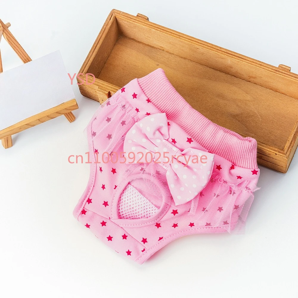 

Pet Physiological Pants Bitch Princess Menstrual Pants Teddy Panties Bow Dog Clothing