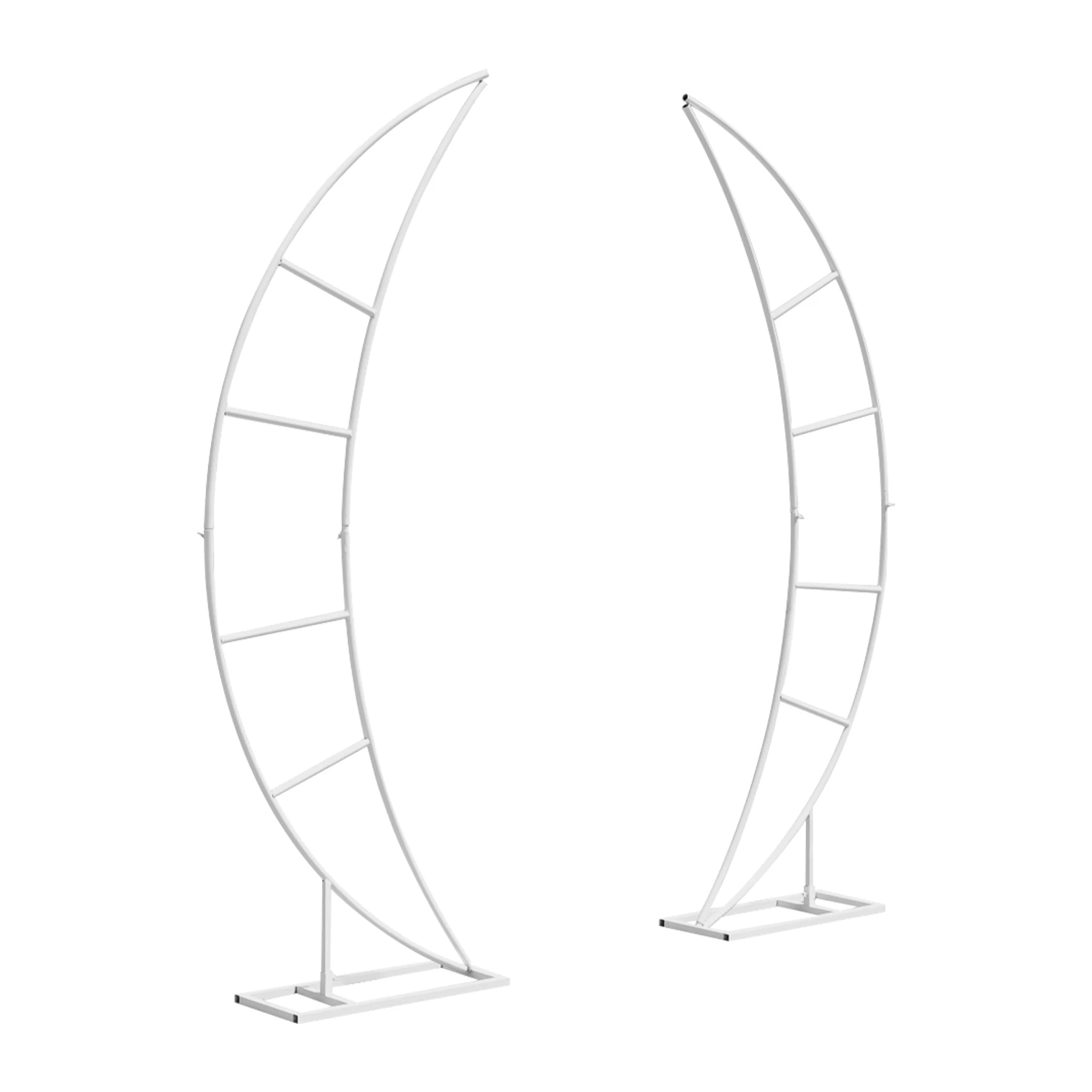 2 * حوامل زفاف من الفولاذ الكربوني، ثبات جيد، متعة DIY لحفلات الزفاف، وحفلات أعياد الميلاد، وحفلات الافتتاح باللون الأبيض