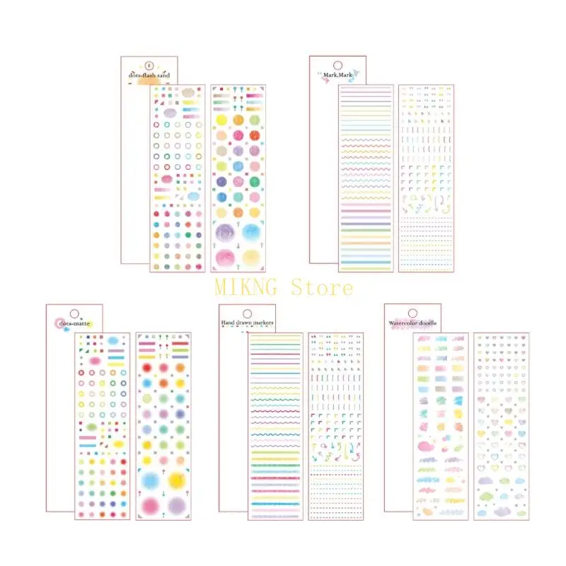 Bunt gestanztes Schnittband für Journaling Planer Kalender Note Nehmen Sie den besten Verkauf Bester Verkauf besten Verkauf