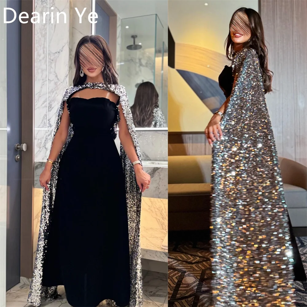 

Customized Prom Gown Dearin Halter Column Ankle Length Skirts Sequin Bespoke Occasion Dresses Formal Evening Dress Saudi Arabia