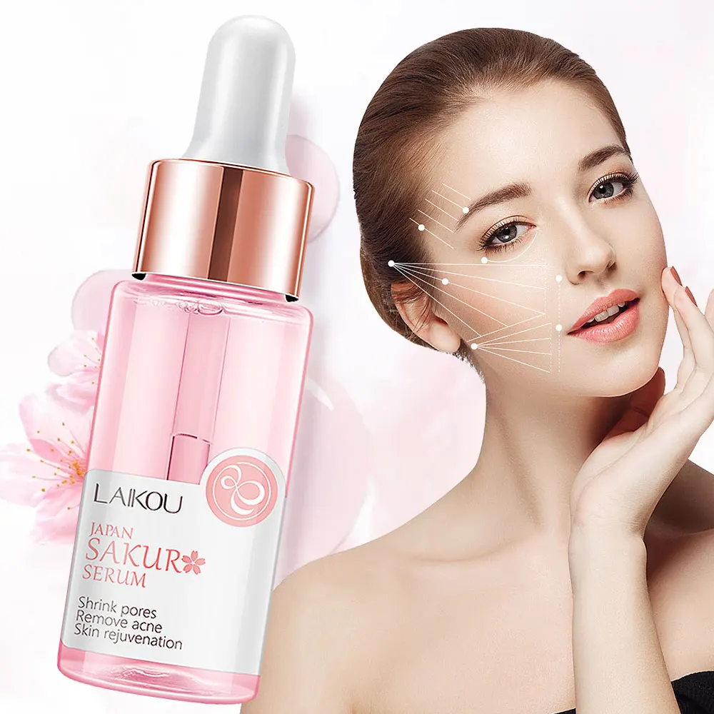 LAIKOU Sakura Serum  Facial Essence With Cherry Blossom Extract Facial Essence For Facial Firming Moisturizer Hydrating