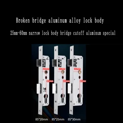 85 Type Broken Bridge Aluminum Alloy Single Point Door Lock Body Household Door Courtyard Broken Bridge Lock Body Accessories